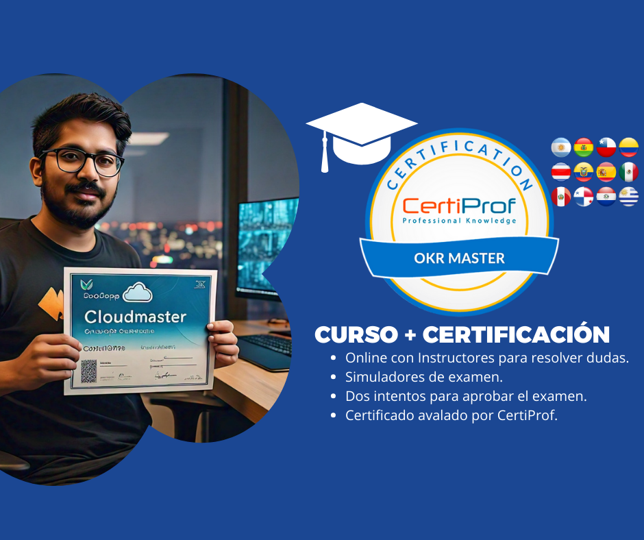 Curso de OKR Master (Incluye examen de certificación) <br> $150.000 CLP – USD 180