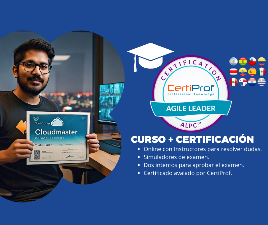 Curso Agile Leader Professional Certification (Incluye examen de certificación)<br> $250.000 CLP