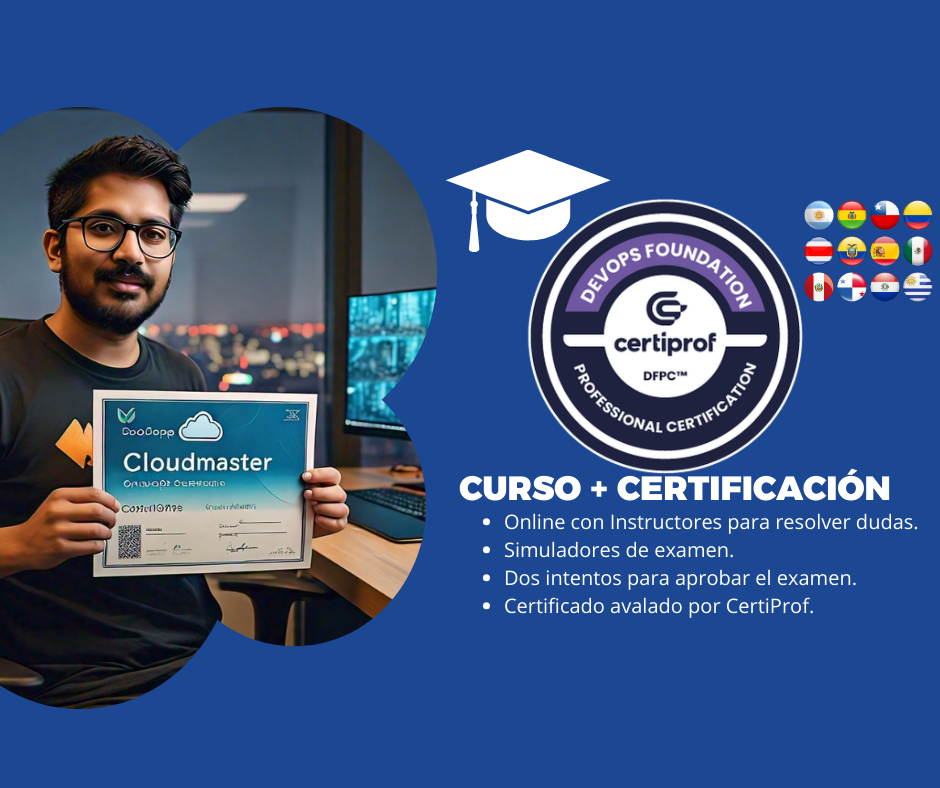 Curso DevOps Foundation Professional (Incluye examen de certificación) <br> $250.000 CLP – USD 280