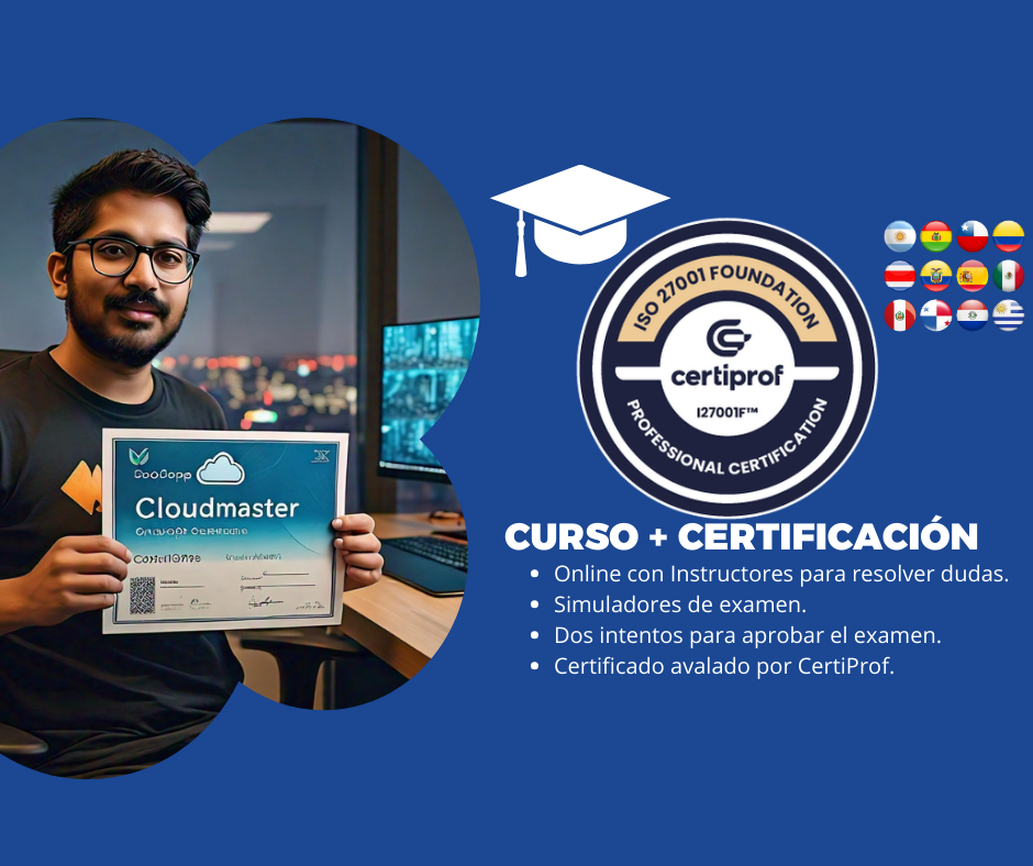 Curso ISO 27001 Foundation Professional Certificate (Incluye examen de certificación) <br> $300.000 CLP – USD 320