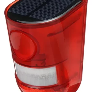Sensor de Movimiento Solar con Sirena de Alarma 129 dB para Exteriores
